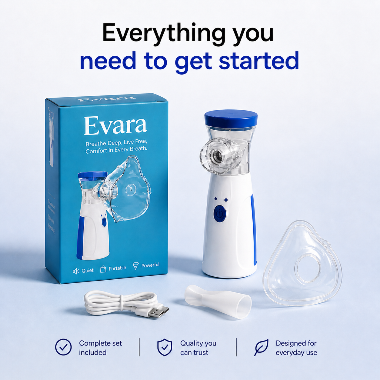 EVARA™ Mesh Portable Nebulizer