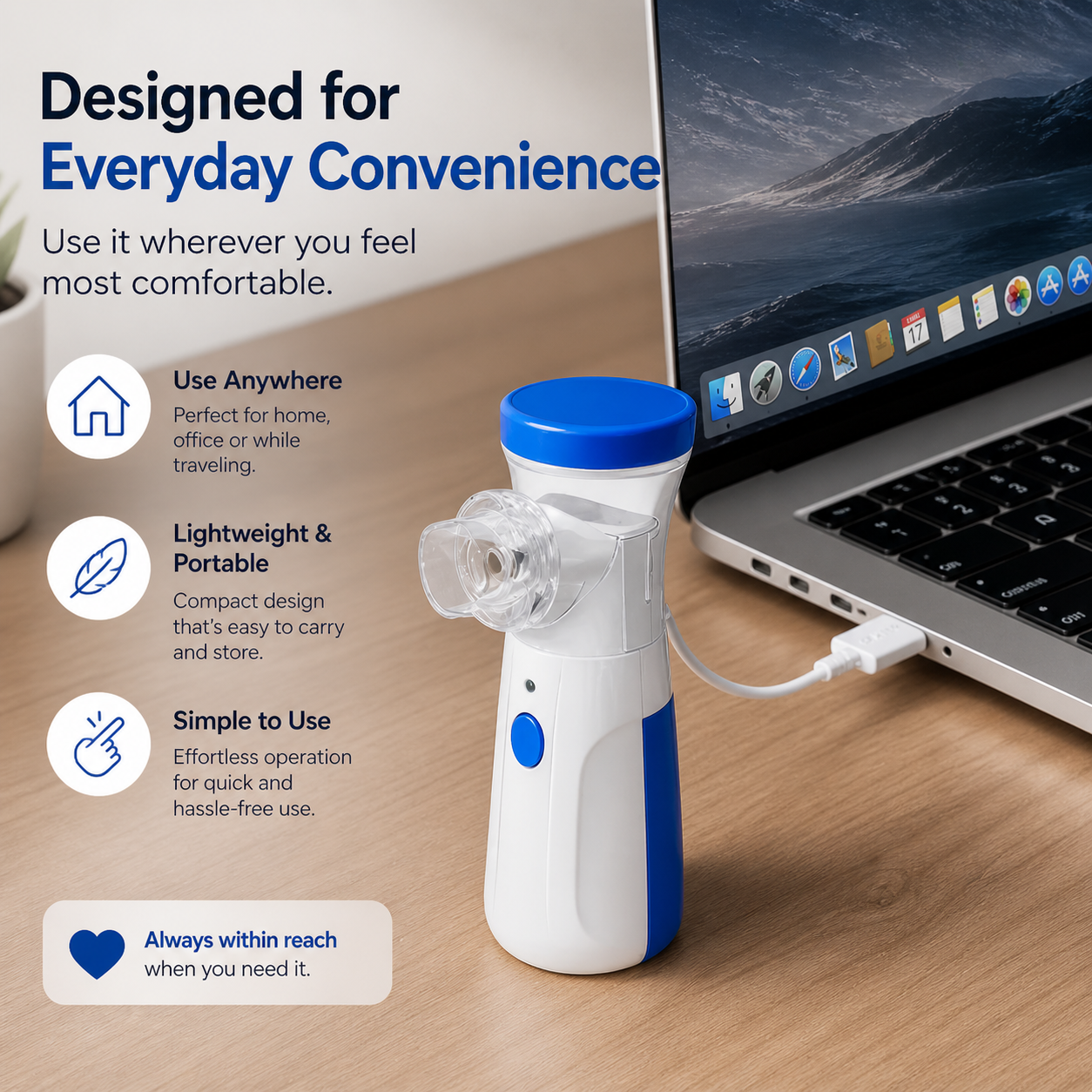 EVARA™ Mesh Portable Nebulizer